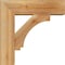 Ekena Millwork Imperial Block Rough Sawn Bracket w/ Offset Brace, Western Red Cedar, 6"W x 18"D x 18"H BKT0604X18X18IMP05RWR - alternate 4